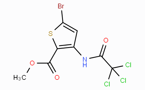 CAS No. 1266189-95-0, Methyl 5-bromo-3-(2,2,2-trichloroacetamido)thiophene-2-carboxylate