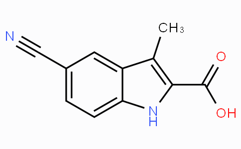 CAS No. 169463-46-1, 5-Cyano-3-methyl-1H-indole-2-carboxylic acid