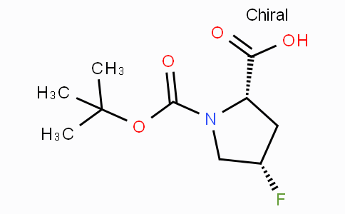 CAS No. 203866-13-1, (2S,4S)-1-(tert-Butoxycarbonyl)-4-fluoropyrrolidine-2-carboxylic acid