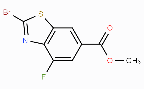 CAS No. 924287-65-0, Methyl 2-bromo-4-fluorobenzo[d]thiazole-6-carboxylate