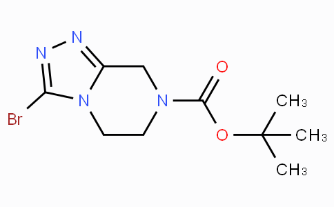 CAS No. 723286-80-4, tert-Butyl 3-bromo-5,6-dihydro-[1,2,4]triazolo[4,3-a]pyrazine-7(8H)-carboxylate