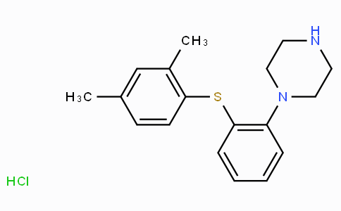 CAS No. 960203-28-5, 1-(2-((2,4-dimethylphenyl)thio)phenyl)piperazine hydrochloride