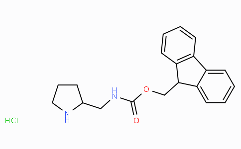 CAS No. 2089319-33-3, (9H-Fluoren-9-yl)methyl (pyrrolidin-2-ylmethyl)carbamate hydrochloride