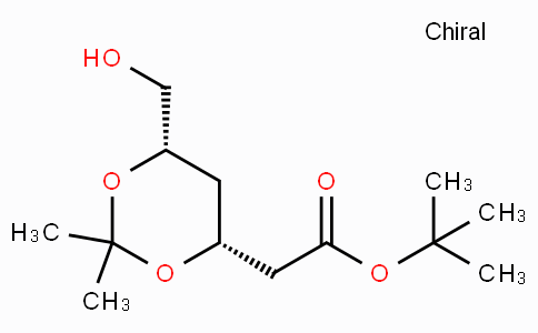 CAS No. 124655-09-0, tert-Butyl 2-((4R,6S)-6-(hydroxymethyl)-2,2-dimethyl-1,3-dioxan-4-yl)acetate
