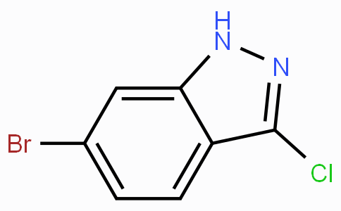 CAS No. 885271-78-3, 6-Bromo-3-chloro-1H-indazole