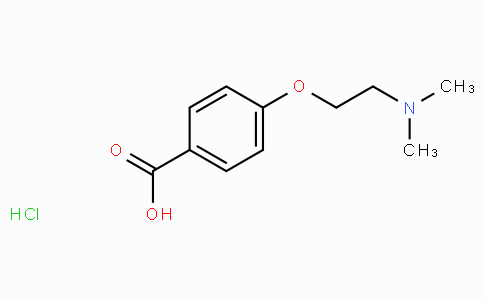 CAS No. 27237-49-6, 4-(2-(Dimethylamino)ethoxy)benzoic acid hydrochloride