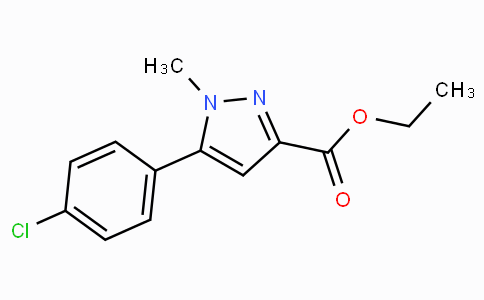 CAS No. 864426-88-0, Ethyl 5-(4-chlorophenyl)-1-methyl-1H-pyrazole-3-carboxylate