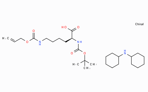 CAS No. 110637-52-0, Dicyclohexylamine (S)-6-(((allyloxy)carbonyl)amino)-2-((tert-butoxycarbonyl)amino)hexanoate