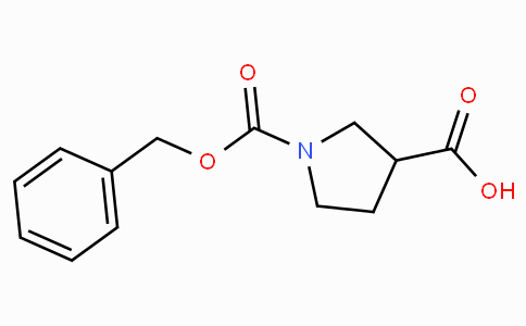 CAS No. 188527-21-1, 1-((Benzyloxy)carbonyl)pyrrolidine-3-carboxylic acid