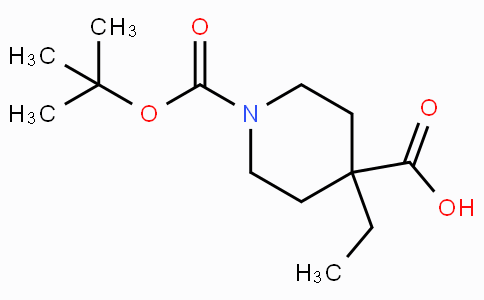 CAS No. 188792-67-8, 1-(tert-Butoxycarbonyl)-4-ethylpiperidine-4-carboxylic acid