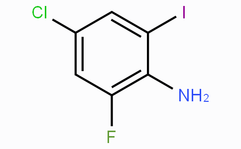 CAS No. 216393-67-8, 4-Chloro-2-fluoro-6-iodoaniline