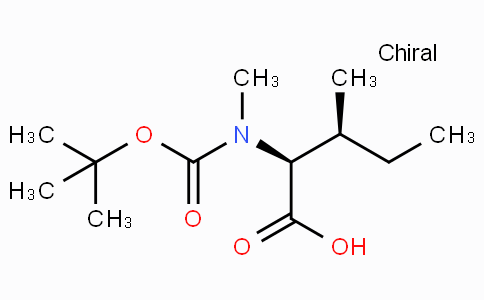 CAS No. 52498-32-5, (2S,3S)-2-((tert-Butoxycarbonyl)(methyl)amino)-3-methylpentanoic acid