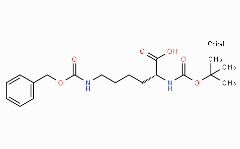 CAS No. 76477-42-4, (R)-6-(((Benzyloxy)carbonyl)amino)-2-((tert-butoxycarbonyl)amino)hexanoic acid