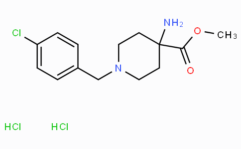CAS No. 1210494-26-0, Methyl 4-amino-1-(4-chlorobenzyl)piperidine-4-carboxylate dihydrochloride