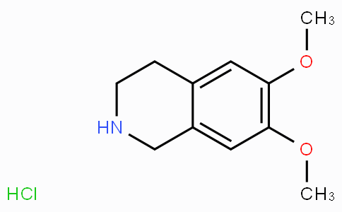 CAS No. 2328-12-3, 6,7-Dimethoxy-1,2,3,4-tetrahydroisoquinoline hydrochloride