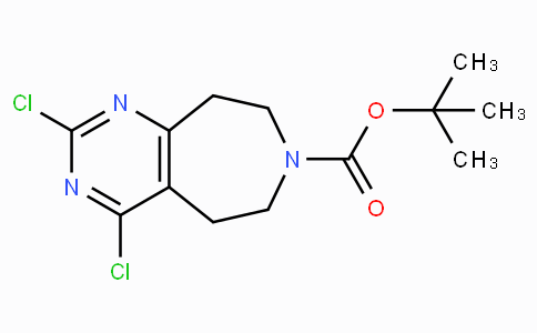 CAS No. 1065114-27-3, tert-Butyl 2,4-dichloro-8,9-dihydro-5H-pyrimido[4,5-d]azepine-7(6H)-carboxylate