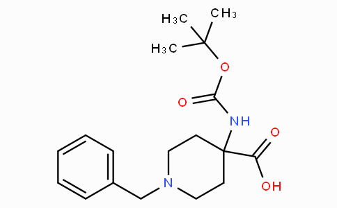 CAS No. 150435-81-7, 1-Benzyl-4-((tert-butoxycarbonyl)amino)piperidine-4-carboxylic acid