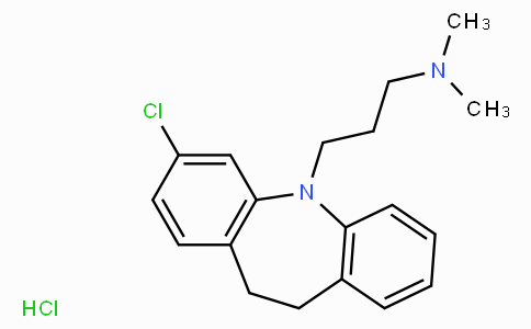 CAS No. 17321-77-6, 3-(3-Chloro-10,11-dihydro-5H-dibenzo[b,f]azepin-5-yl)-N,N-dimethylpropan-1-amine hydrochloride