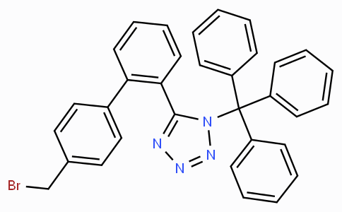 CAS No. 124750-51-2, 5-(4'-(Bromomethyl)-[1,1'-biphenyl]-2-yl)-1-trityl-1H-tetrazole