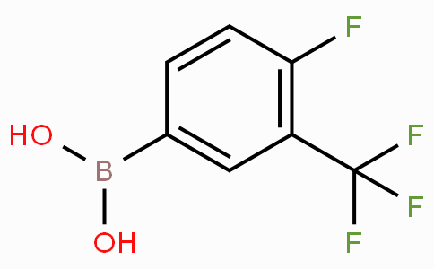 CAS No. 182344-23-6, (4-Fluoro-3-(trifluoromethyl)phenyl)boronic acid