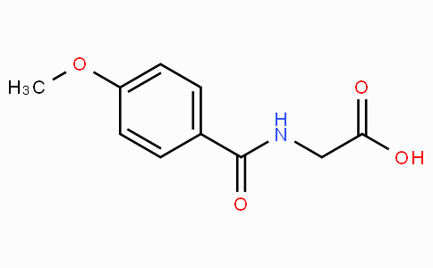CAS No. 13214-64-7, 2-(4-Methoxybenzamido)acetic acid