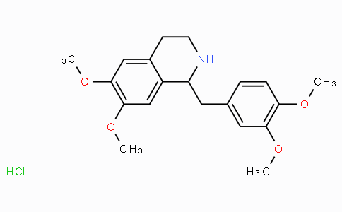 CAS No. 6429-04-5, 1-(3,4-Dimethoxybenzyl)-6,7-dimethoxy-1,2,3,4-tetrahydroisoquinoline hydrochloride