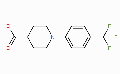 CAS No. 607354-69-8, 1-(4-(Trifluoromethyl)phenyl)piperidine-4-carboxylic acid