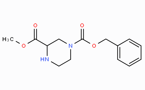 CAS No. 129799-11-7, 1-Benzyl 3-methyl piperazine-1,3-dicarboxylate