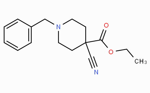 CAS No. 123730-67-6, Ethyl 1-benzyl-4-cyanopiperidine-4-carboxylate