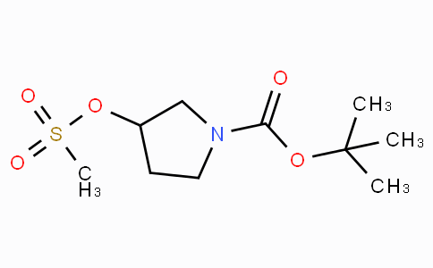 CAS No. 141699-57-2, tert-Butyl 3-((methylsulfonyl)oxy)pyrrolidine-1-carboxylate
