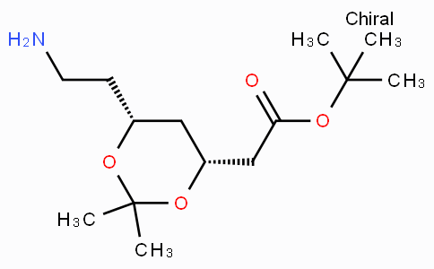 CAS No. 125995-13-3, tert-Butyl 2-((4R,6R)-6-(2-aminoethyl)-2,2-dimethyl-1,3-dioxan-4-yl)acetate