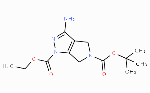 CAS No. 398495-65-3, 5-tert-Butyl 1-ethyl 3-aminopyrrolo[3,4-c]pyrazole-1,5(4H,6H)-dicarboxylate