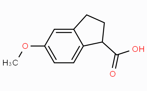 CAS No. 116854-10-5, 5-Methoxy-2,3-dihydro-1H-indene-1-carboxylic acid