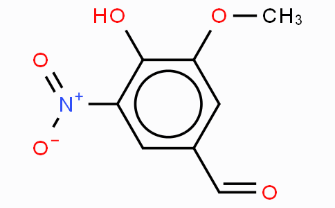 CAS No. 6635-20-7, 3-Methoxy-4-hydroxy-5-nitrobenzaldhyde