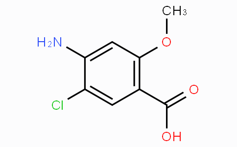 CAS No. 7206-70-4, 4-Amino-5-chloro-2-methoxybenzoic acid