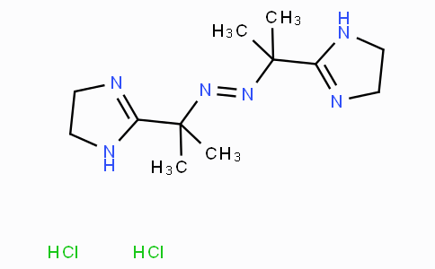 CAS No. 27776-21-2, 1,2-Bis(2-(4,5-dihydro-1H-imidazol-2-yl)propan-2-yl)diazene dihydrochloride
