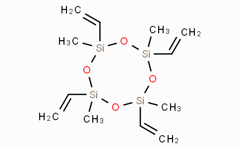 CAS No. 2554-06-5, 2,4,6,8-Tetramethyl-2,4,6,8-tetravinyl-1,3,5,7,2,4,6,8-tetraoxatetrasilocane
