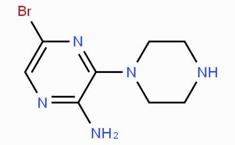 CAS No. 893611-67-1, 5-Bromo-3-(piperazin-1-yl)pyrazin-2-amine