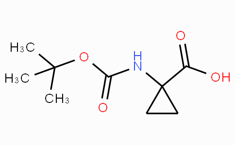 CAS No. 88950-64-5, 1-((tert-Butoxycarbonyl)amino)cyclopropanecarboxylic acid