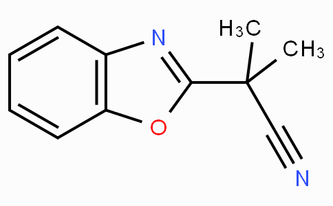 CAS No. 157763-81-0, 2-(Benzo[d]oxazol-2-yl)-2-methylpropanenitrile