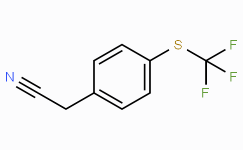 CAS No. 70124-90-2, 2-(4-((Trifluoromethyl)thio)phenyl)acetonitrile