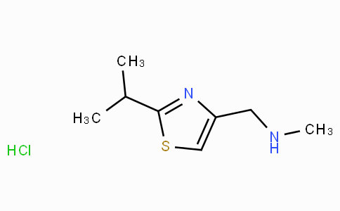 CAS No. 908591-25-3, 1-(2-Isopropylthiazol-4-yl)-N-methylmethanamine hydrochloride
