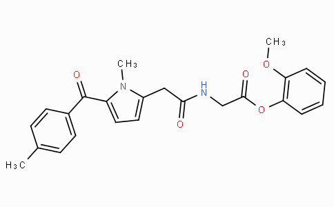 CAS No. 87344-06-7, 2-Methoxyphenyl 2-(2-(1-methyl-5-(4-methylbenzoyl)-1H-pyrrol-2-yl)acetamido)acetate