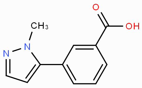CAS No. 628297-55-2, 3-(1-Methyl-1H-pyrazol-5-yl)benzoic acid
