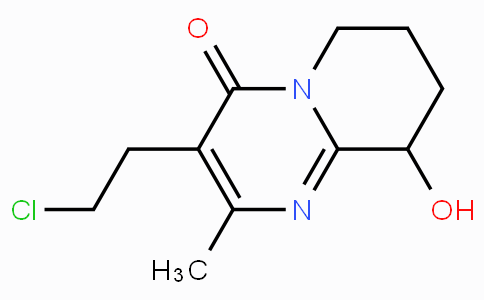 CAS No. 130049-82-0, 3-(2-Chloroethyl)-9-hydroxy-2-methyl-6,7,8,9-tetrahydro-4H-pyrido[1,2-a]pyrimidin-4-one