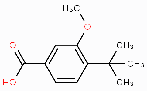 CAS No. 79822-46-1, 3-Methoxy-4-tert-butylbenzoic acid