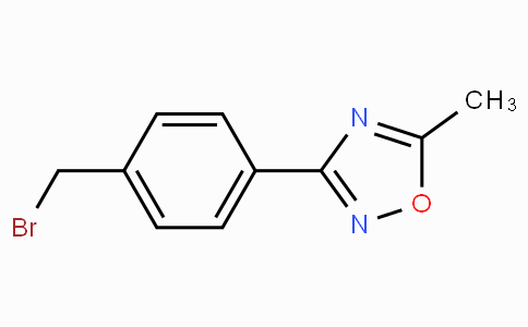 CAS No. 256956-42-0, 3-(4-(Bromomethyl)phenyl)-5-methyl-1,2,4-oxadiazole