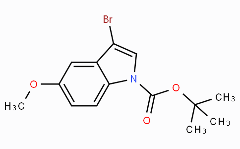 CAS No. 348640-11-9, tert-Butyl 3-bromo-5-methoxy-1H-indole-1-carboxylate