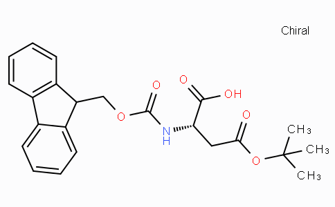 CAS No. 71989-14-5, (S)-2-((((9H-Fluoren-9-yl)methoxy)carbonyl)amino)-4-(tert-butoxy)-4-oxobutanoic acid