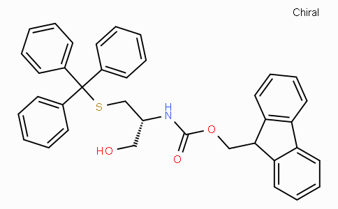 CAS No. 103213-32-7, (R)-(9H-Fluoren-9-yl)methyl (1-hydroxy-3-(tritylthio)propan-2-yl)carbamate
